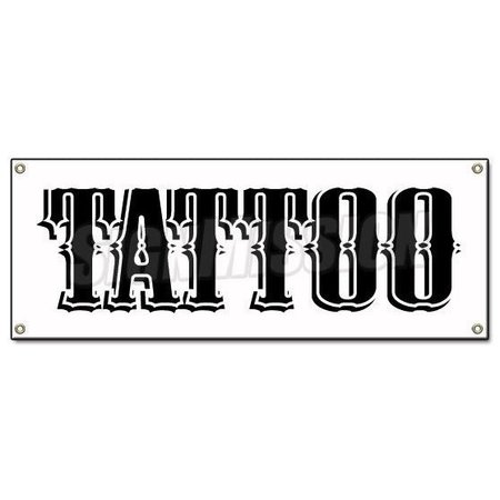 SIGNMISSION TATTOO BANNER SIGN shop artist signs gun modification art piercing art B-Tattoo